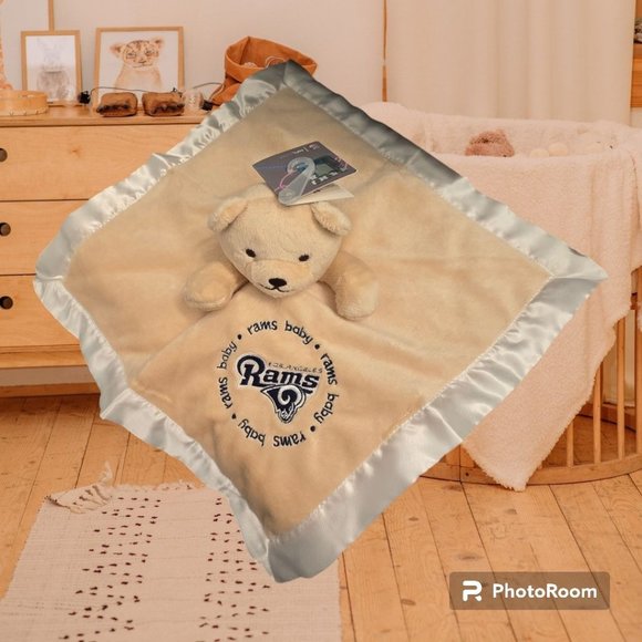 NWT NFL Los Angeles Rams Security Bear Lovey Officially Licensed - Picture 1 of 5